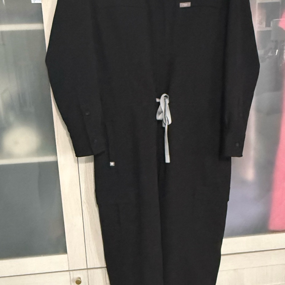 Figs Black Long-Sleeve Dress